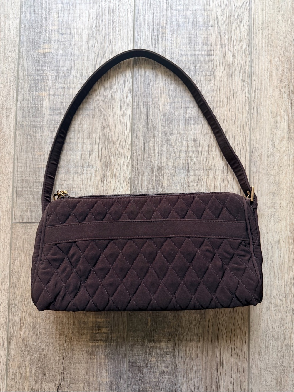 Vera Bradley Brown Quilted Shoulder Bag
